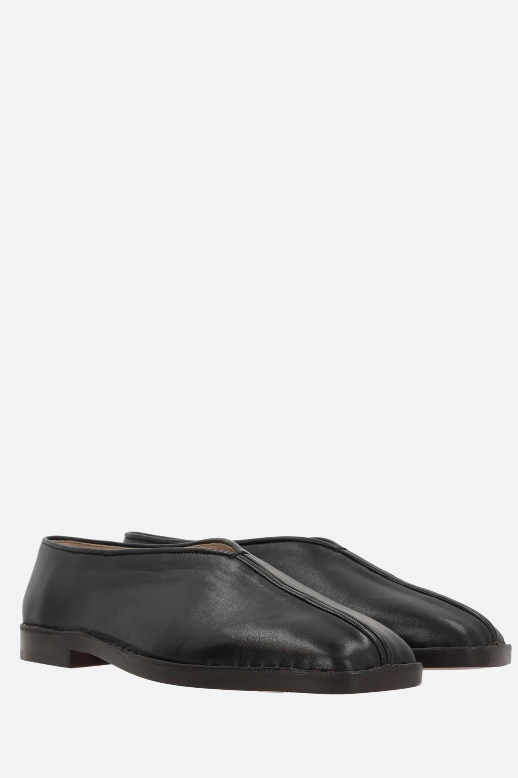Mocassini E Slippers>LEMAIRE slipper Piped in nappa Nero