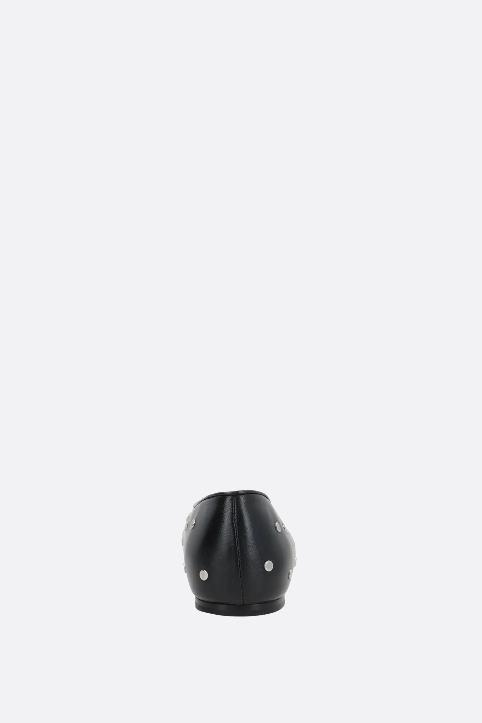 Scarpe Basse>LE MONDE BERYL slipper Regency in pelle con borchie Nero