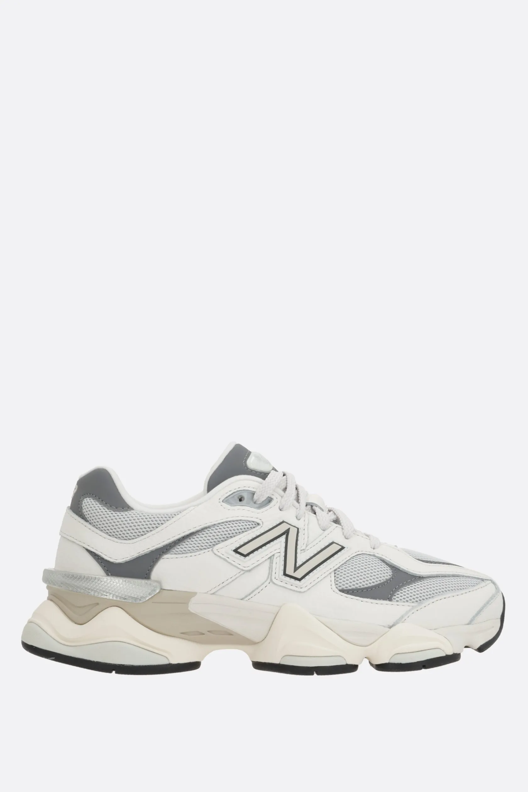 Sneakers>NEW BALANCE sneaker 9060 in mesh e pelle martellata Grigio