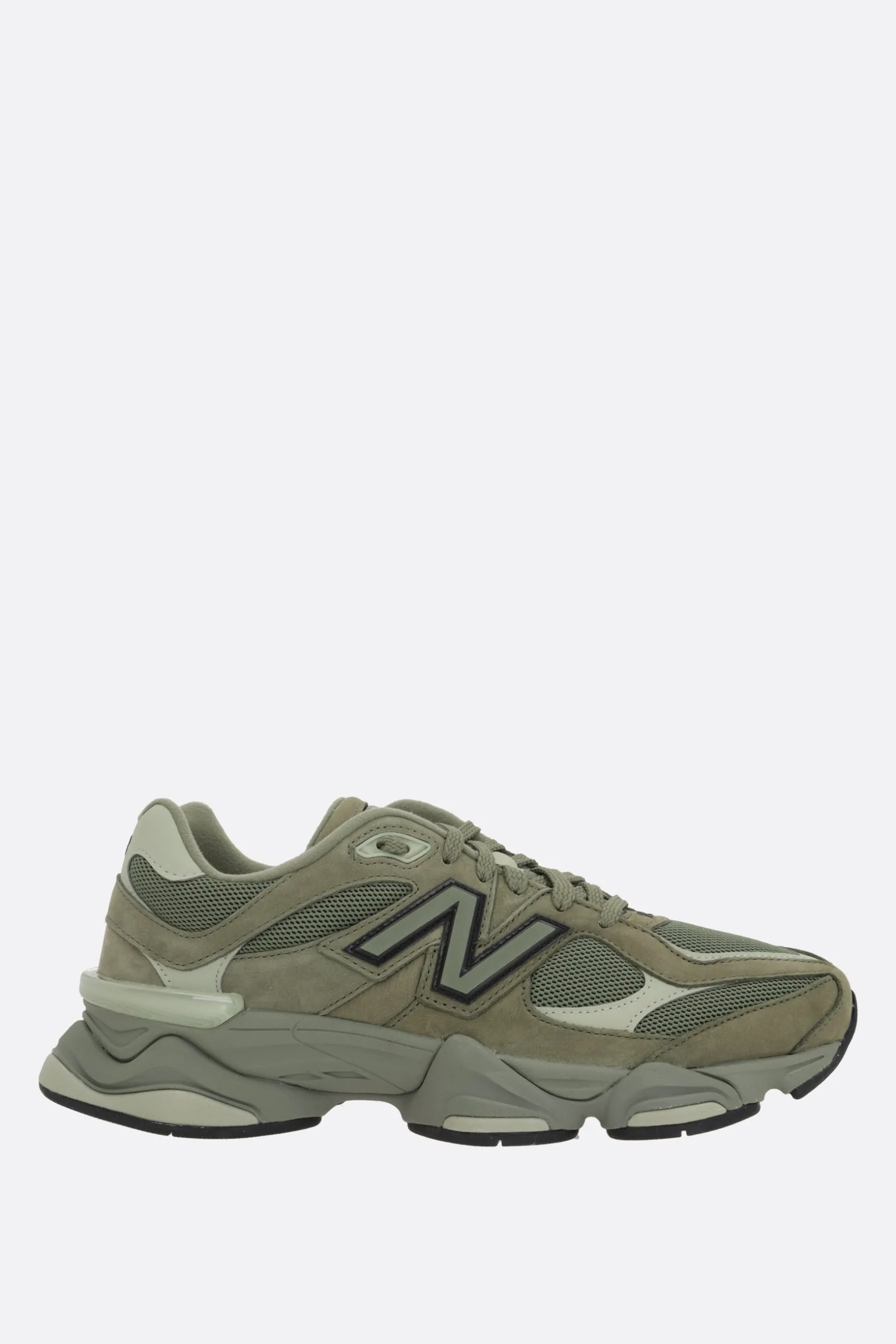 Sneakers>NEW BALANCE sneaker 9060 in suede e mesh Verde