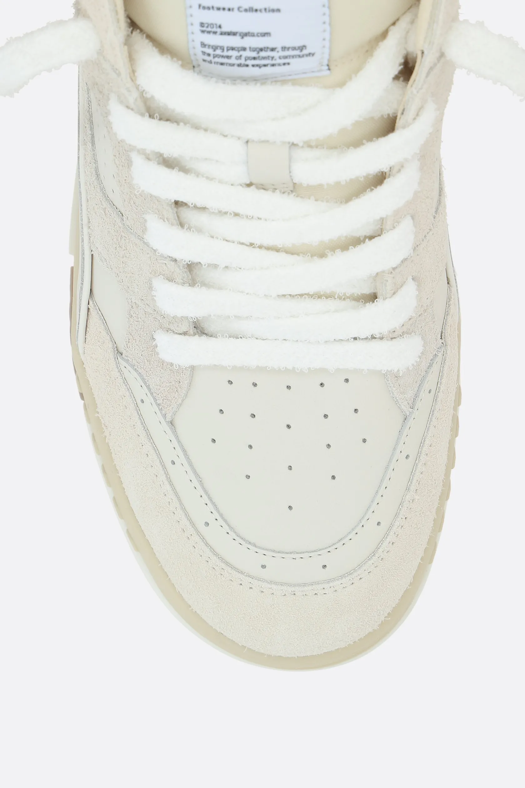 Sneakers>AXEL ARIGATO sneaker Area Lo Fluffy in pelle liscia e suede Neutro