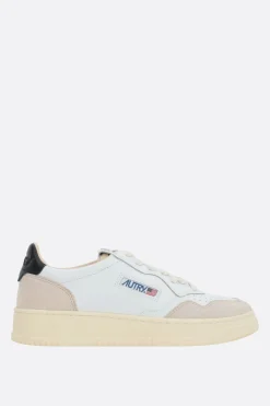 Sneakers>AUTRY sneaker Medalist in pelle liscia e suede Bianco