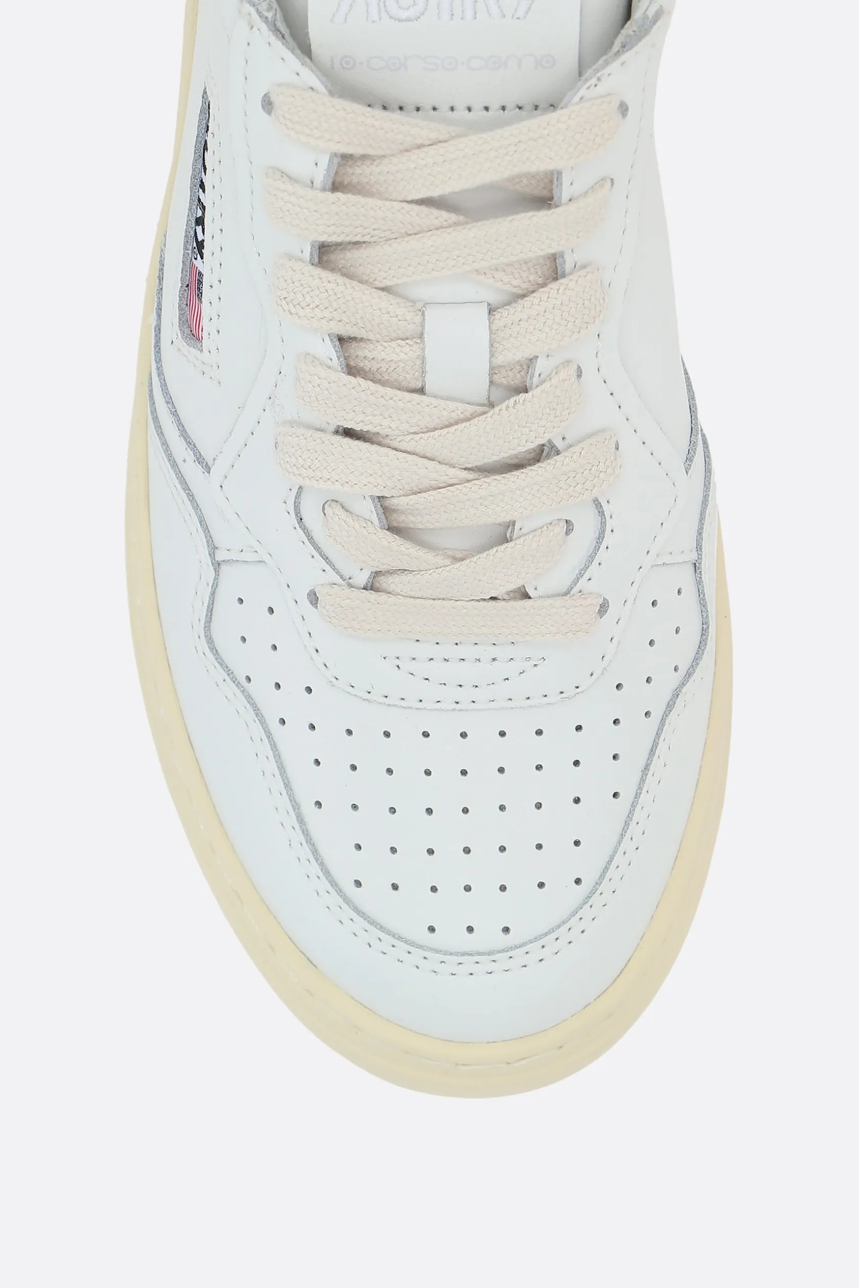 Sneakers>AUTRY X 10 CORSO COMO sneaker Autry Medalist in pelle liscia Bianco