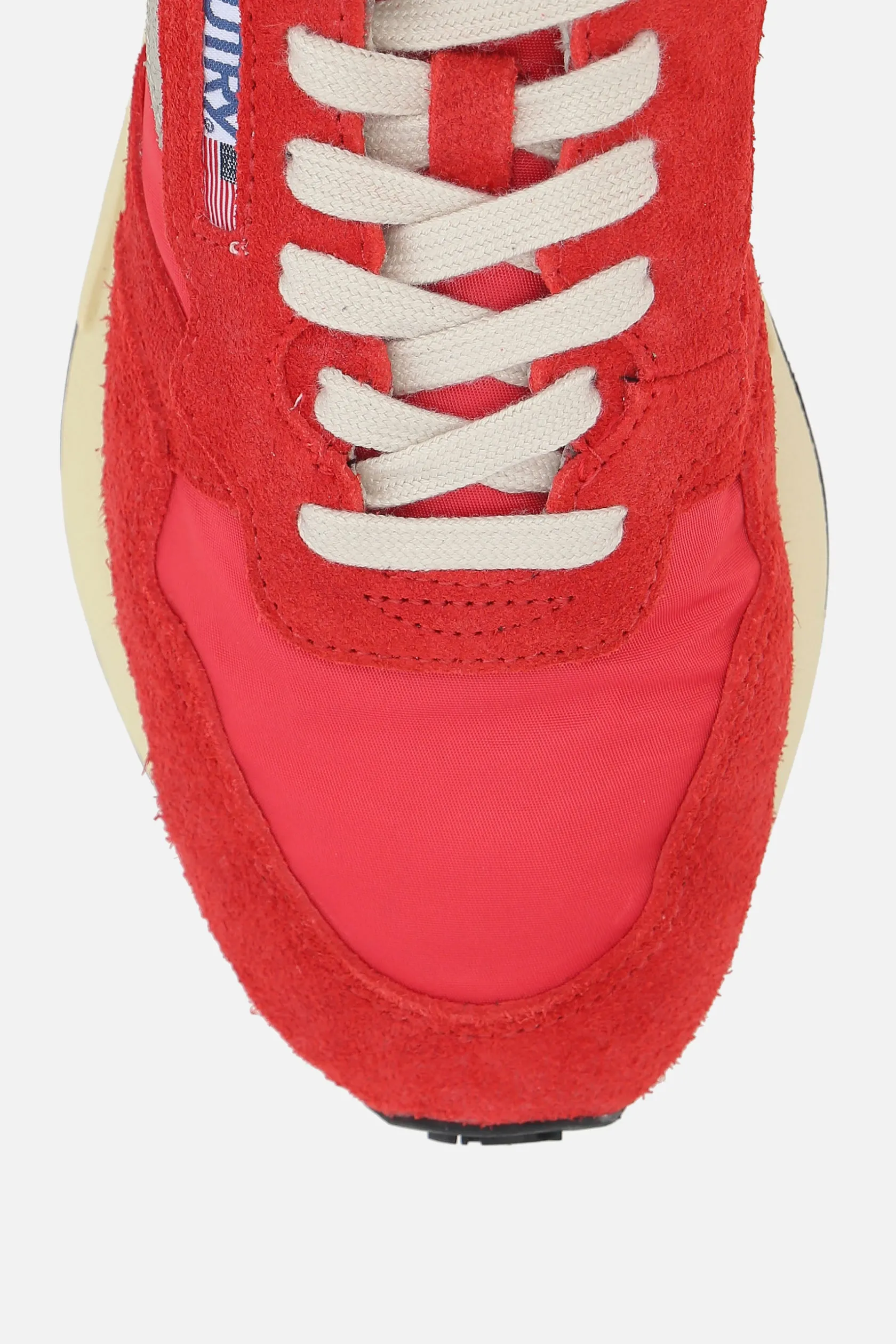 Sneakers>AUTRY sneaker Reelwind in nylon e suede Rosso
