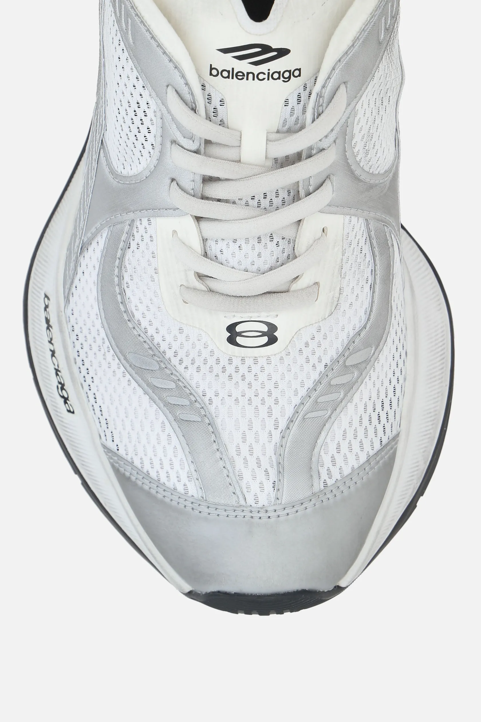 Sneakers>BALENCIAGA sneaker Circuit in mesh ed ecopelle Bianco