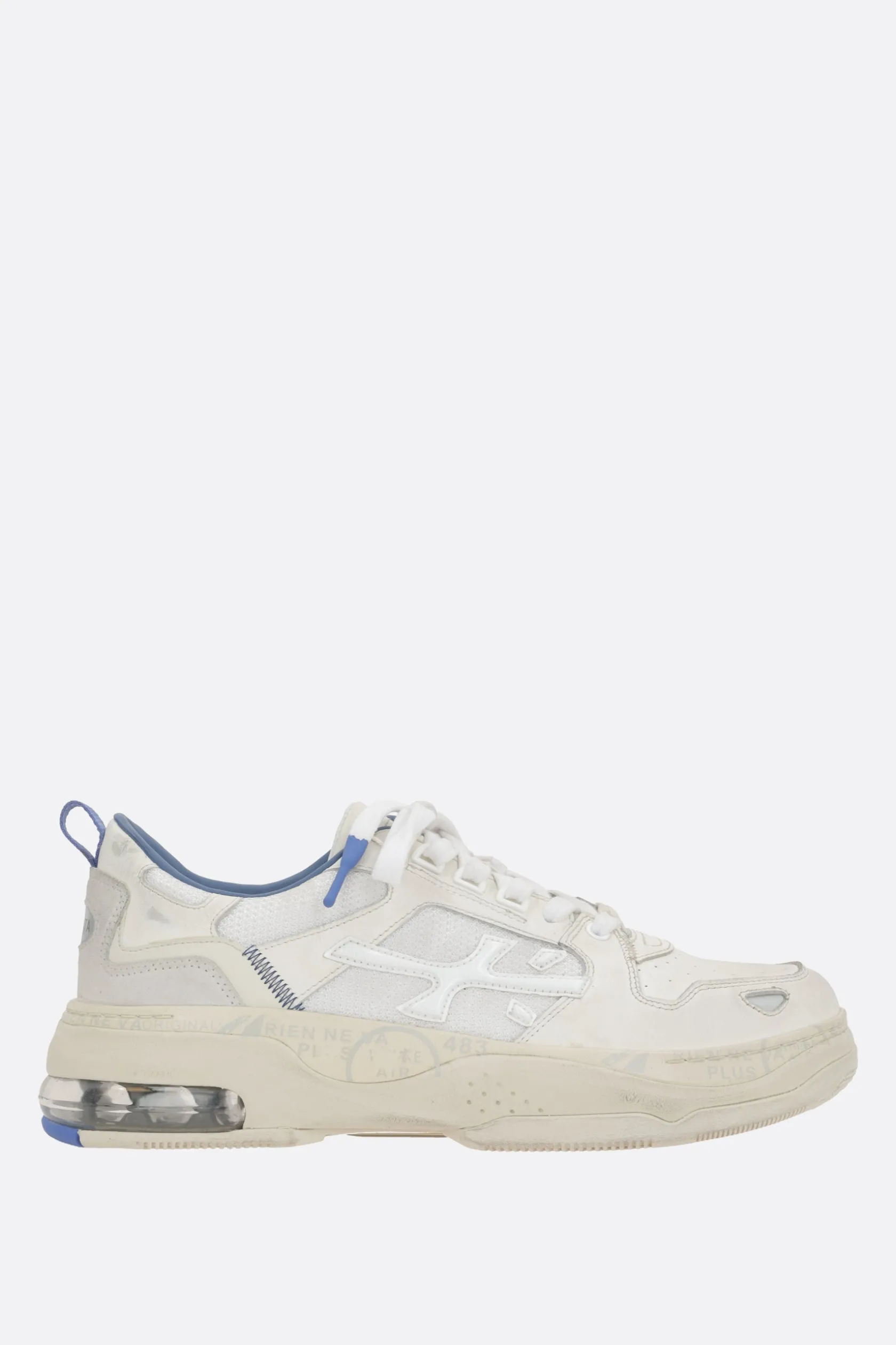Sneakers>PREMIATA sneaker Drake in un mix di materiali Bianco