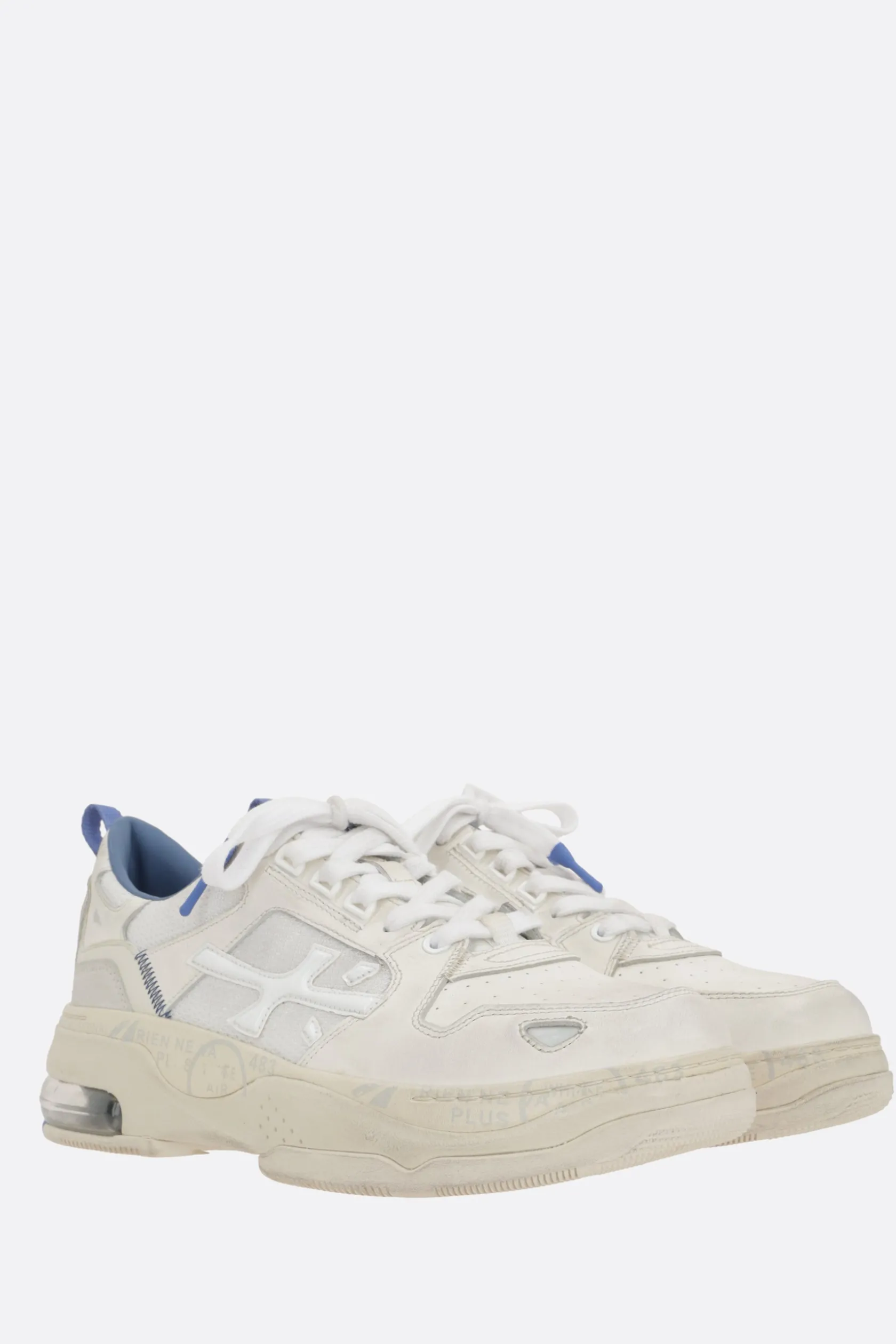 Sneakers>PREMIATA sneaker Drake in un mix di materiali Bianco