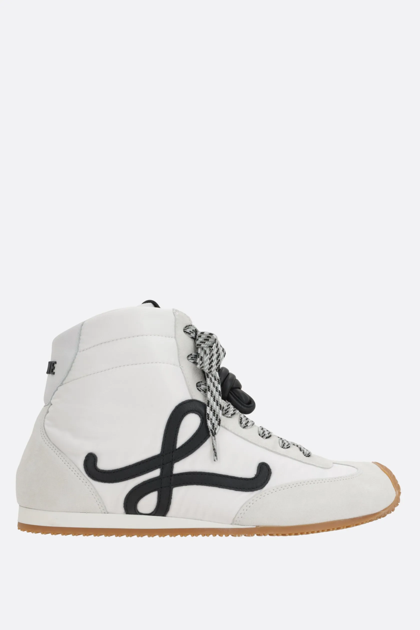 Sneakers>LOEWE sneaker high-top Ballet Runner 2.0 in nylon e suede Bianco