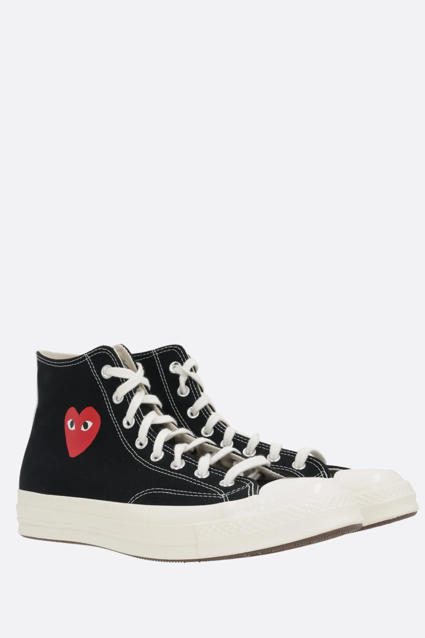 Sneakers>COMME DES GARÇONS PLAY X CONVERSE sneaker high-top Chuck 70 CDG in canvas Nero