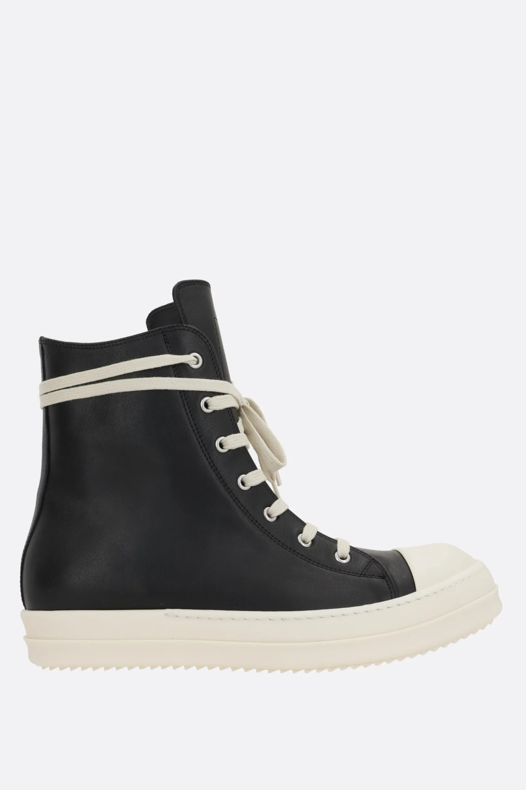 Sneakers>RICK OWENS sneaker high-top in pelle liscia Multicolor