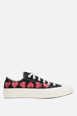 Sneakers>COMME DES GARÇONS PLAY X CONVERSE sneaker low-top Chuck 70 CDG in canvas Nero