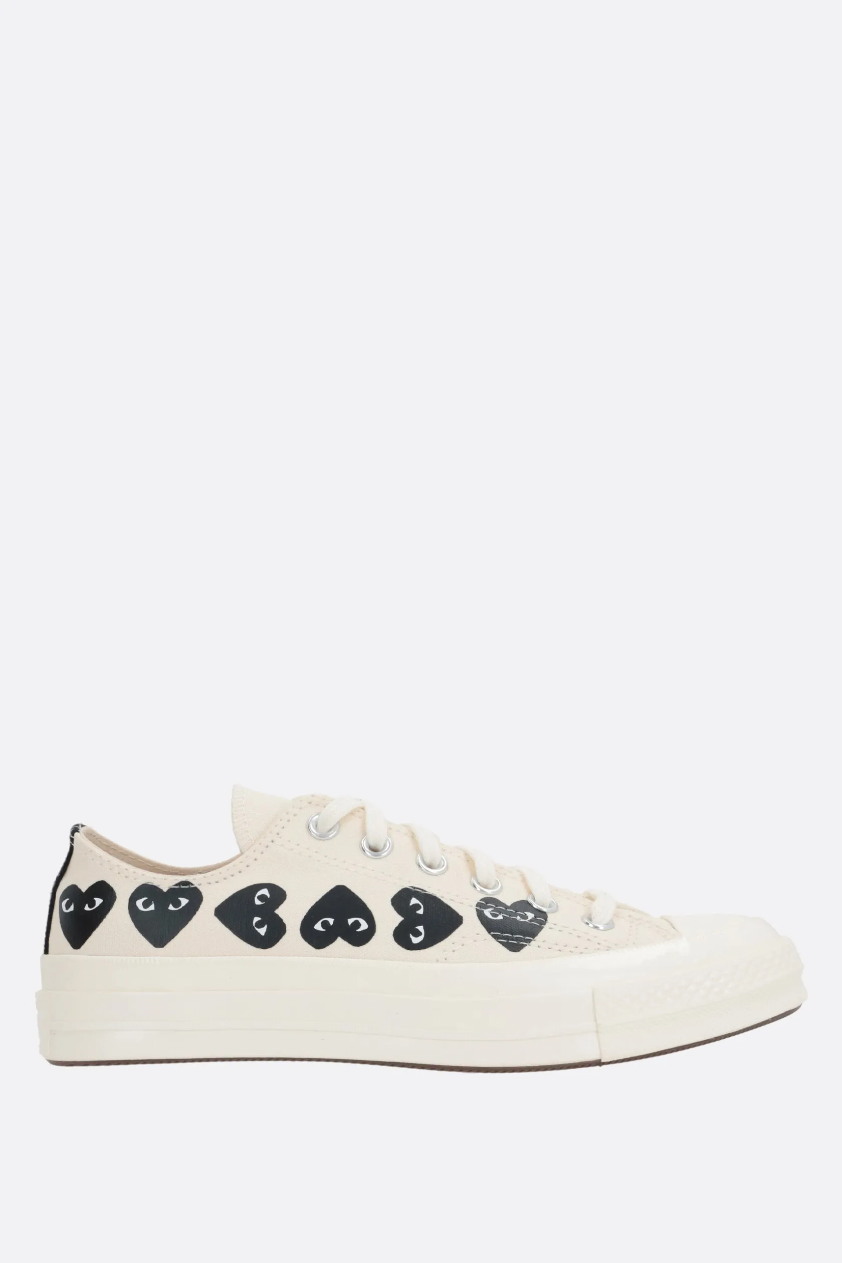 Sneakers>COMME DES GARÇONS PLAY X CONVERSE sneaker low-top Chuck 70 CDG in canvas Bianco
