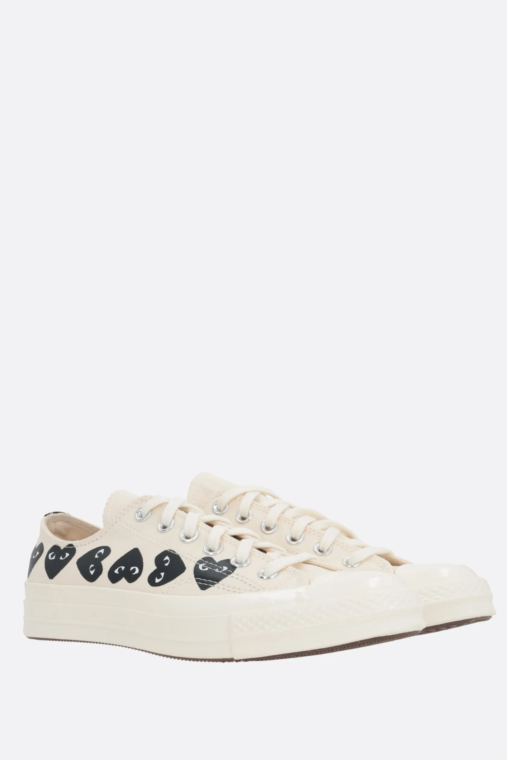 Sneakers>COMME DES GARÇONS PLAY X CONVERSE sneaker low-top Chuck 70 CDG in canvas Bianco