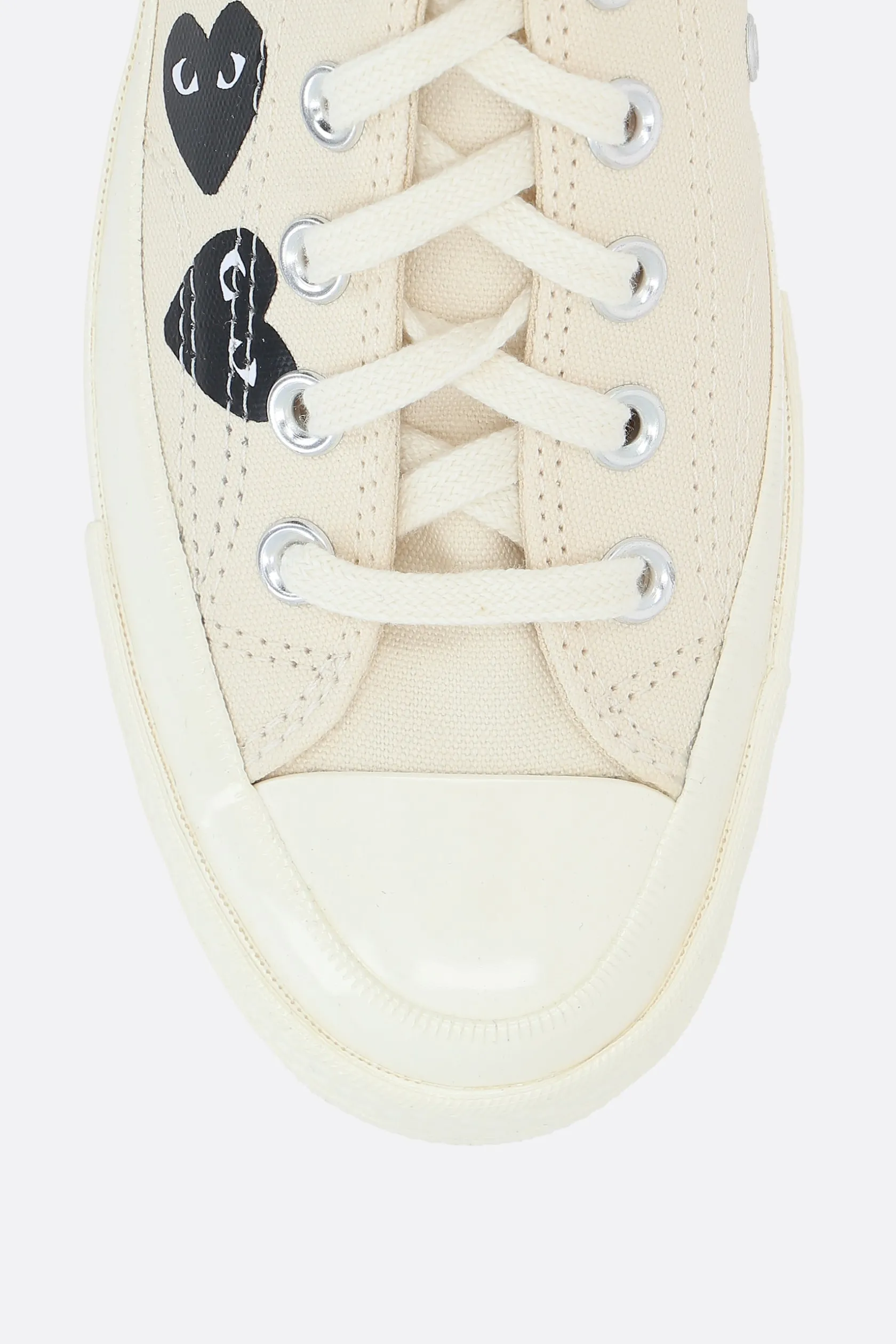 Sneakers>COMME DES GARÇONS PLAY X CONVERSE sneaker low-top Chuck 70 CDG in canvas Bianco