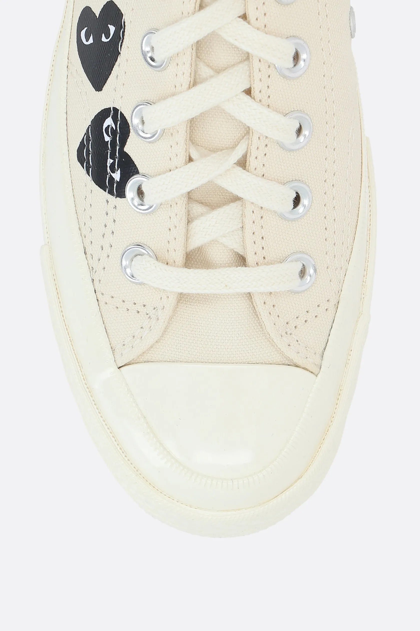 Sneakers>COMME DES GARÇONS PLAY X CONVERSE sneaker low-top Chuck 70 CDG in canvas Bianco