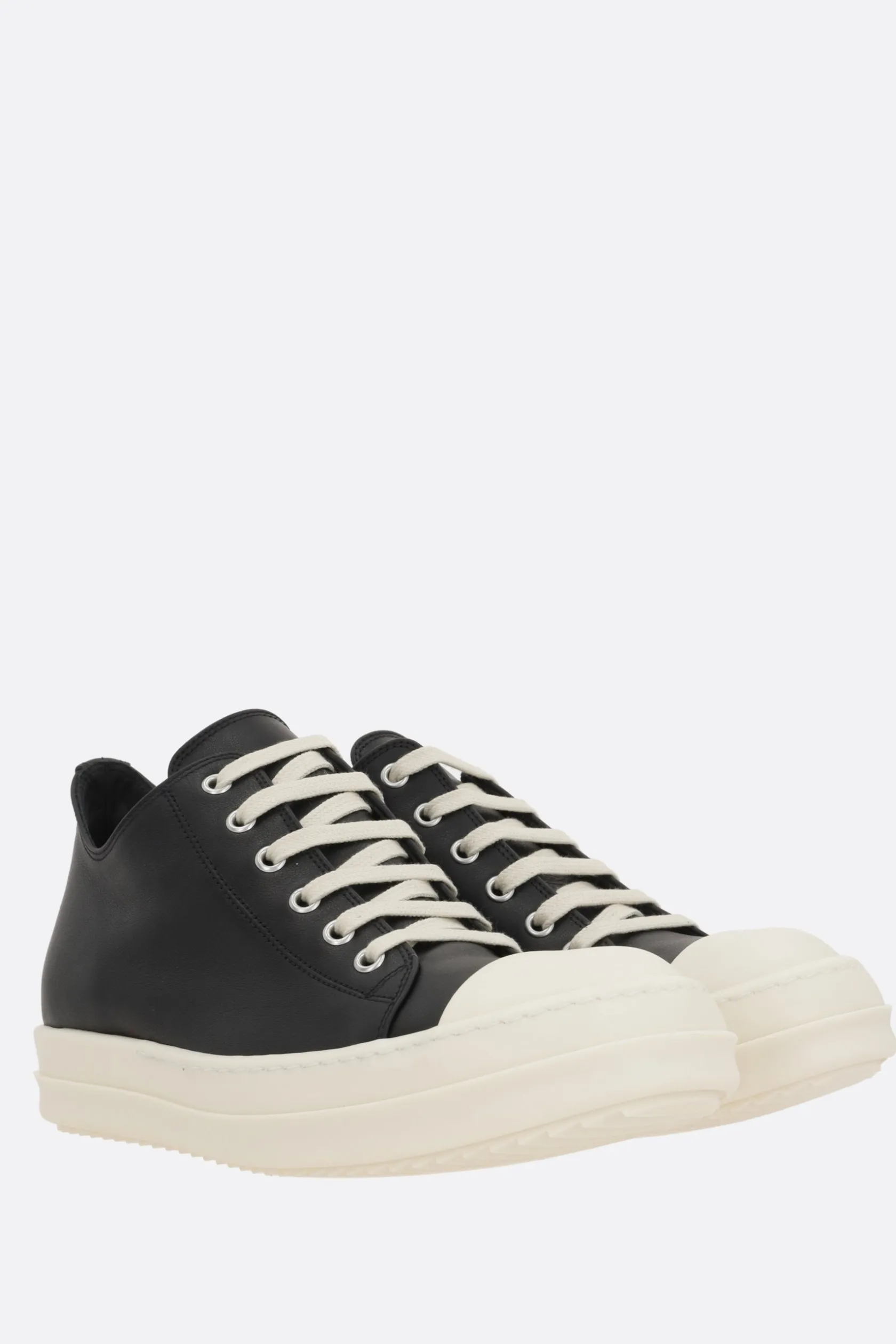 Sneakers>RICK OWENS sneaker low-top in pelle liscia Multicolor