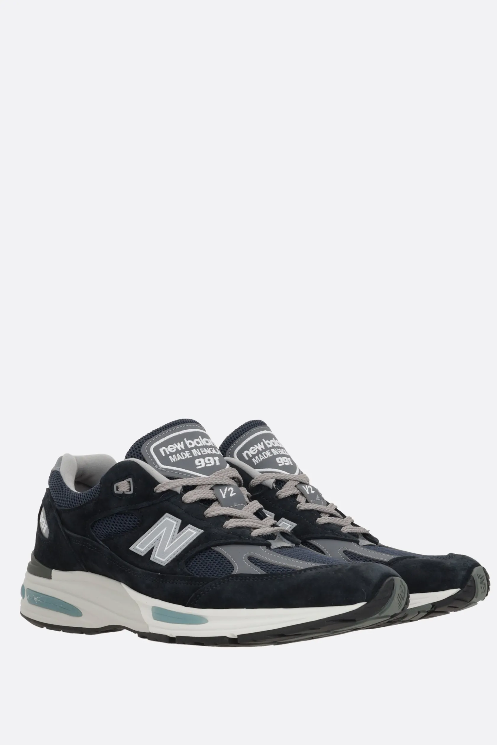 Sneakers>NEW BALANCE sneaker MADE in UK 991 in mesh e suede Blu