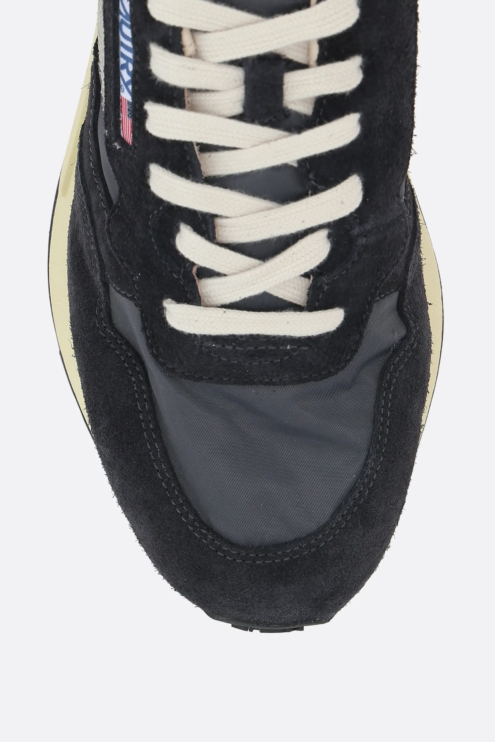 Sneakers>AUTRY sneaker Reelwind in nylon e suede Nero