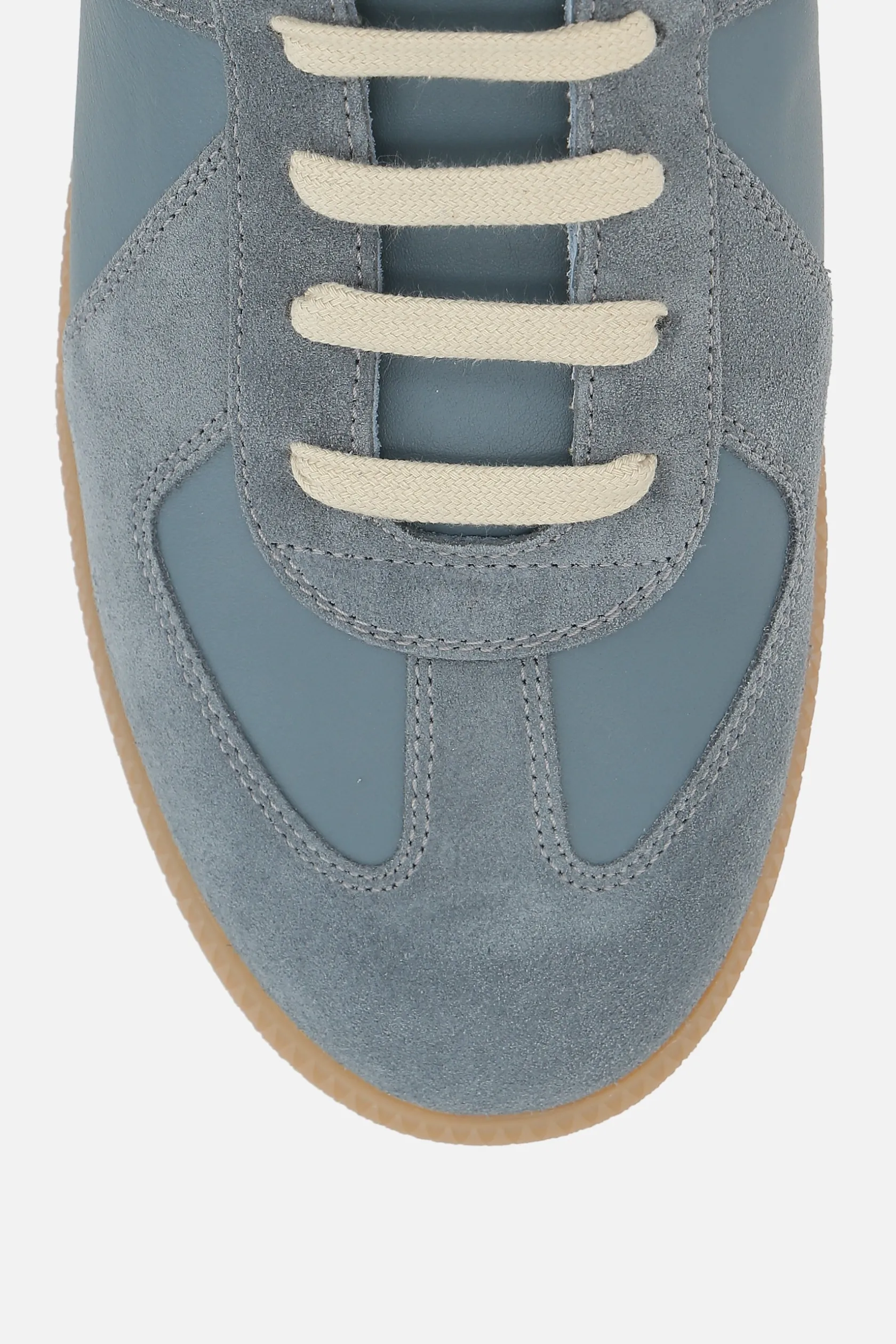Sneakers>MAISON MARGIELA sneaker Replica in pelle liscia e suede Bianco