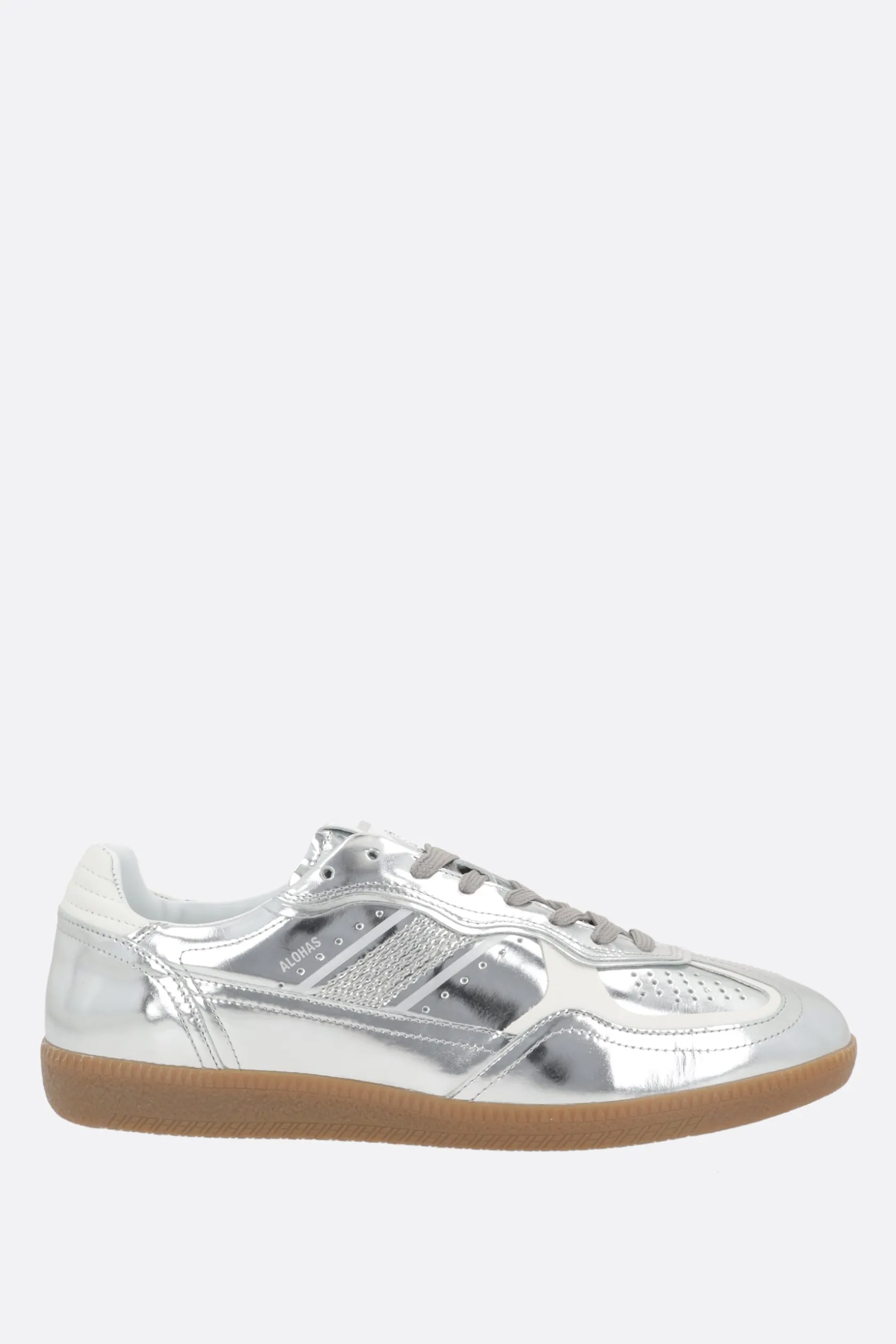 Sneakers>ALOHAS sneaker tb.490 in pelle laminata Argento