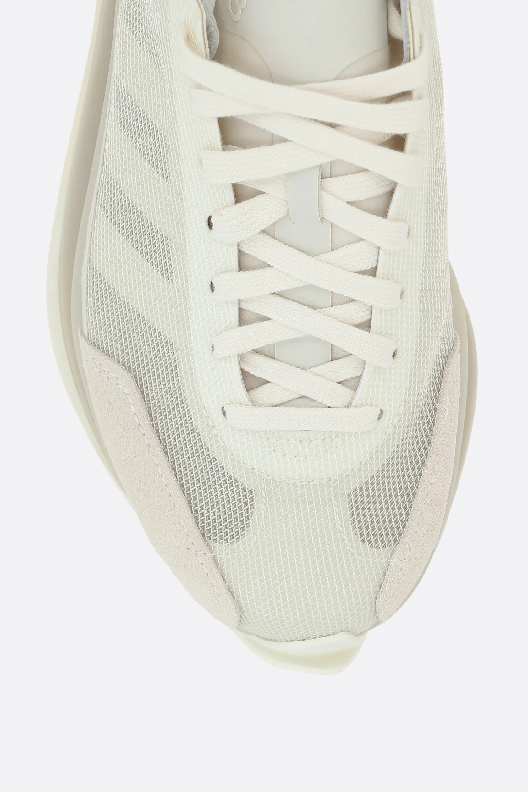 Sneakers>Y-3 sneaker S-Gendo Run in mesh e suede Neutro