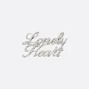Accessori Da Indossare>JIL SANDER spilla Lonely Heart in ottone Argento
