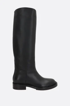 Stivali>SANTONI X 10 CORSO COMO stivale in pelle liscia Nero