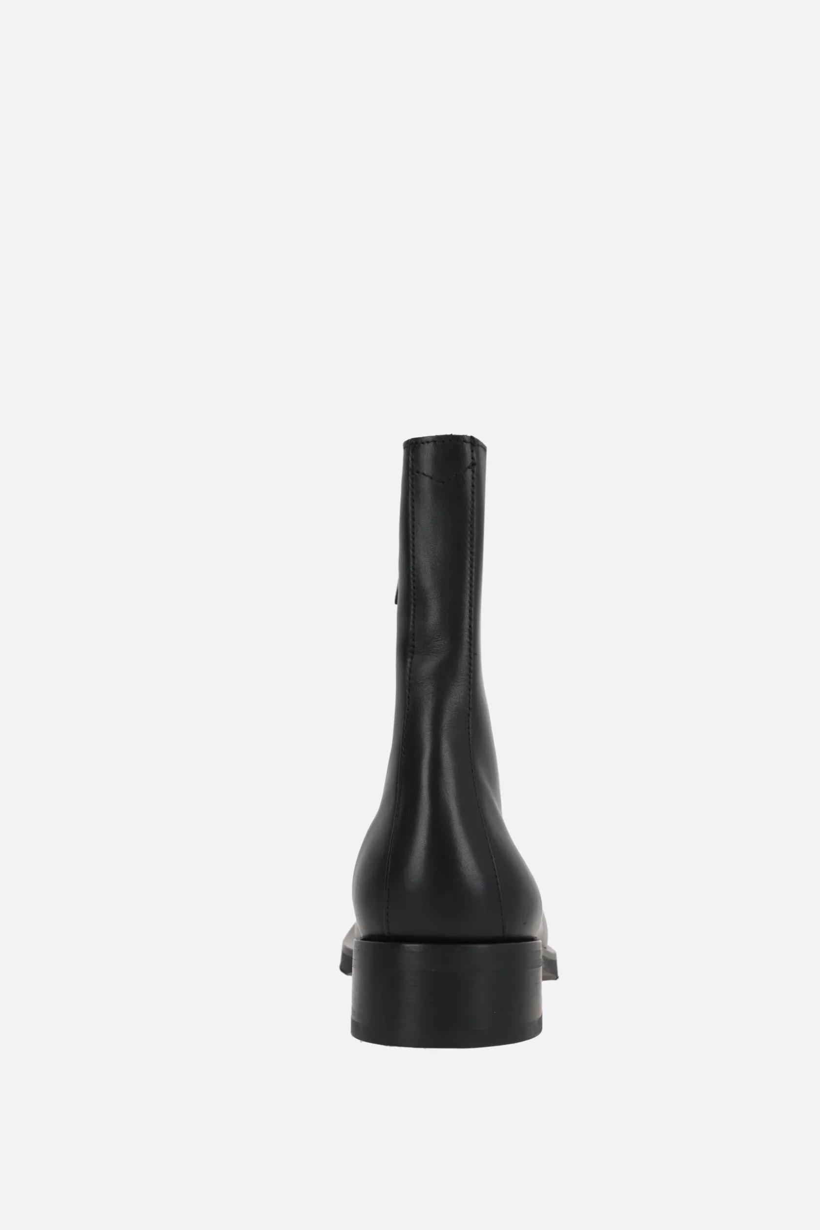 Stivali>OUR LEGACY stivaletto Camion in pelle liscia Nero