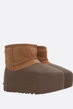 Stivali>UGG stivaletto Classic Mini Pumped Molded Marrone