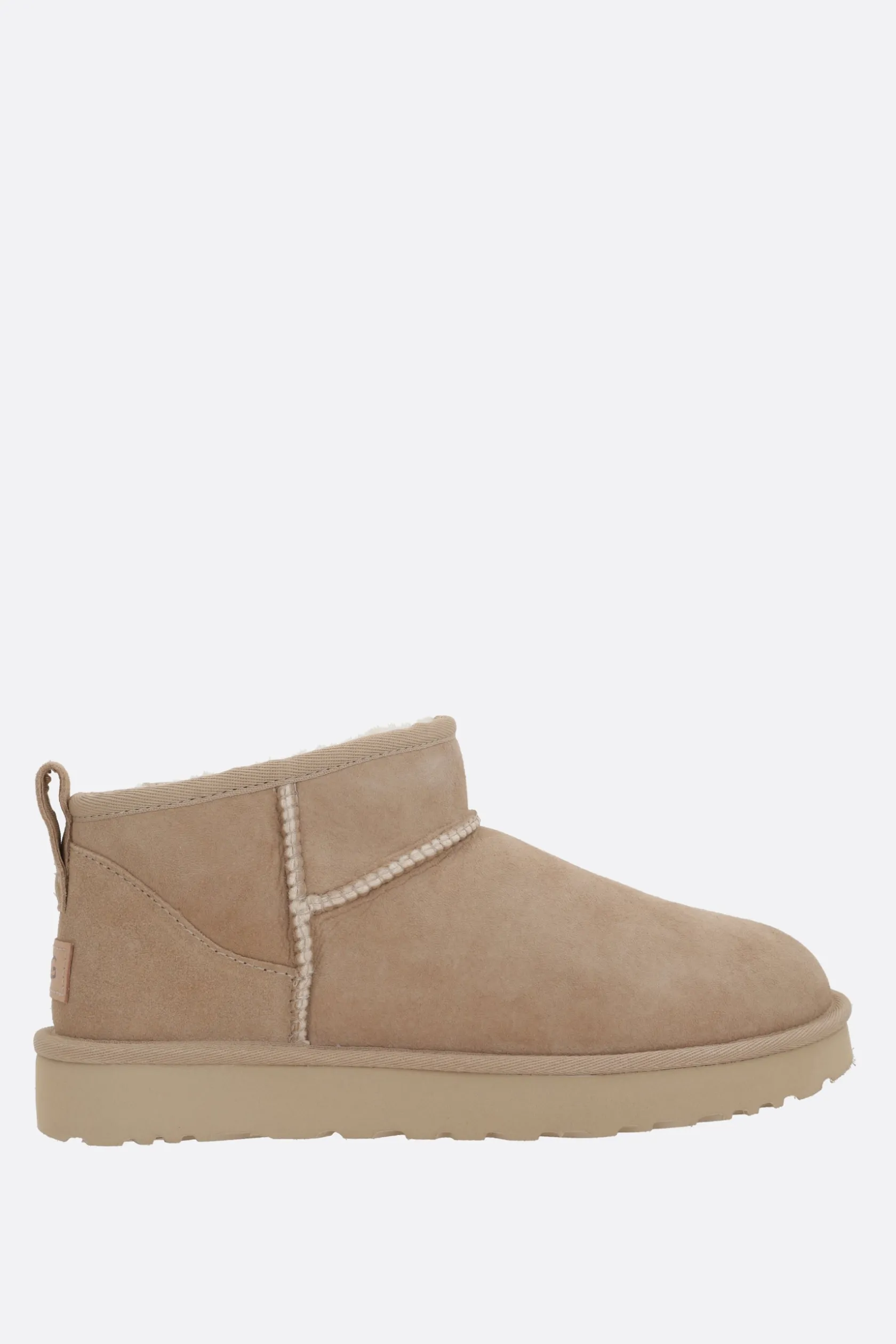 Stivali>UGG stivaletto Classic Ultra Mini in suede Neutro