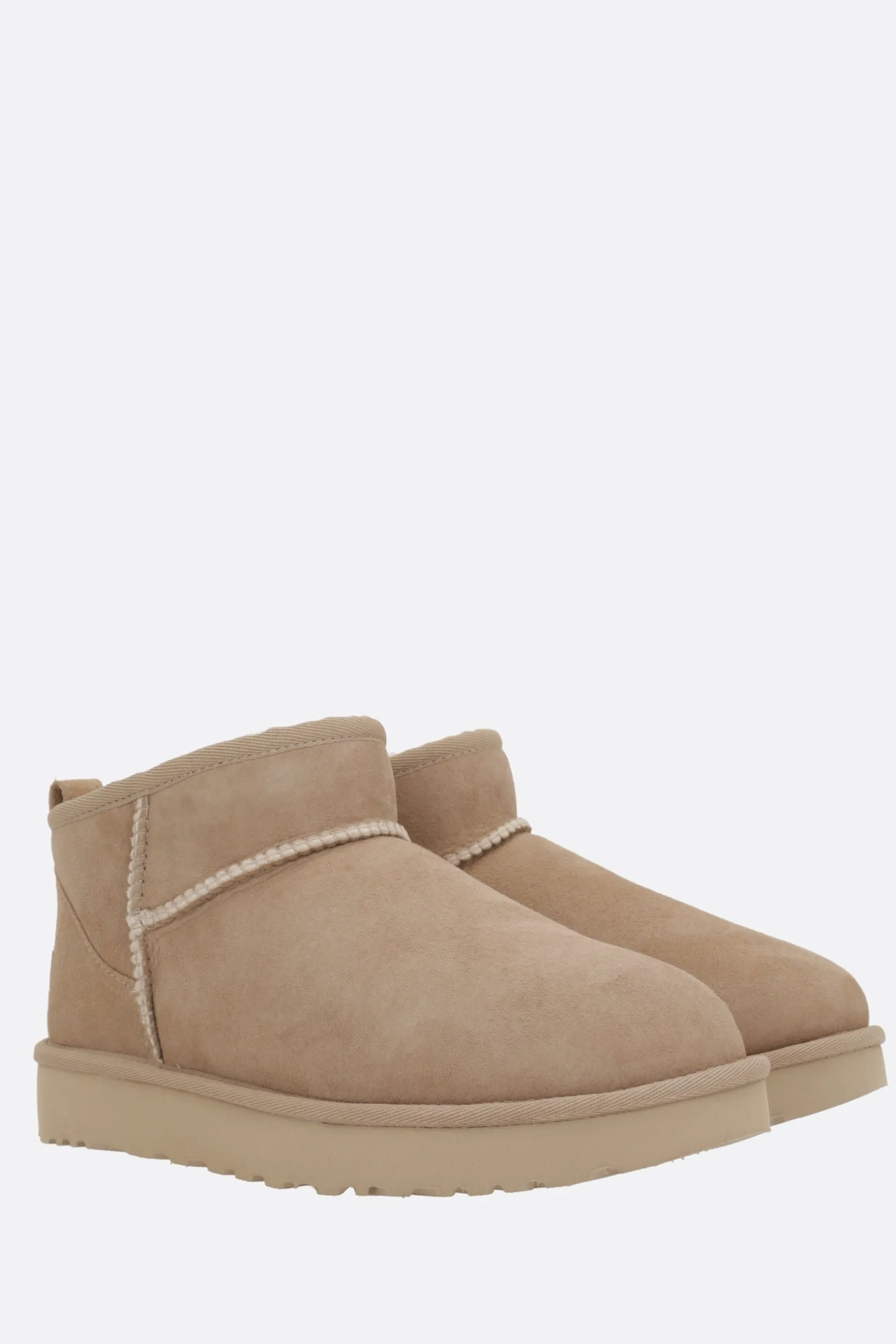 Stivali>UGG stivaletto Classic Ultra Mini in suede Neutro