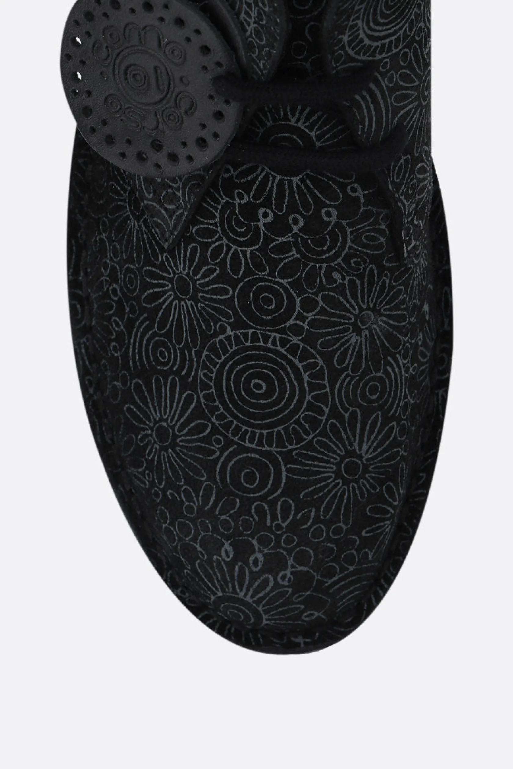 Stivali>CLARKS X 10 CORSO COMO stivaletto Desert in nubuk stampa grafica Nero
