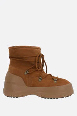 Stivali>MOON BOOT stivaletto MB Luna in suede Marrone