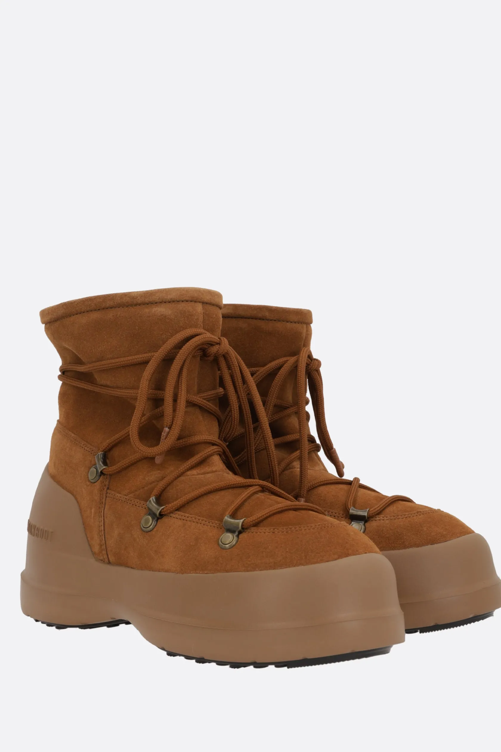 Stivali>MOON BOOT stivaletto MB Luna in suede Marrone