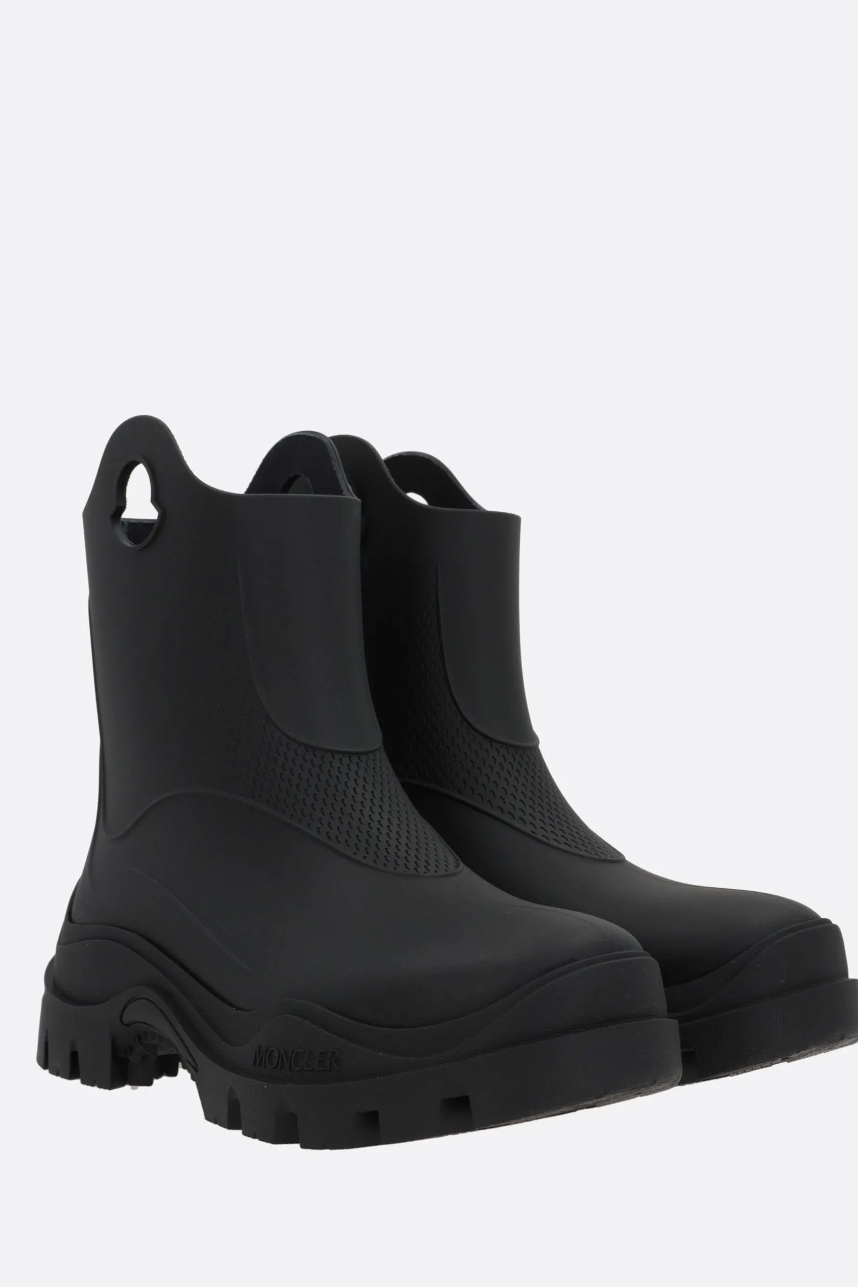 Stivali>MONCLER stivaletto per la pioggia Misty in gomma Nero