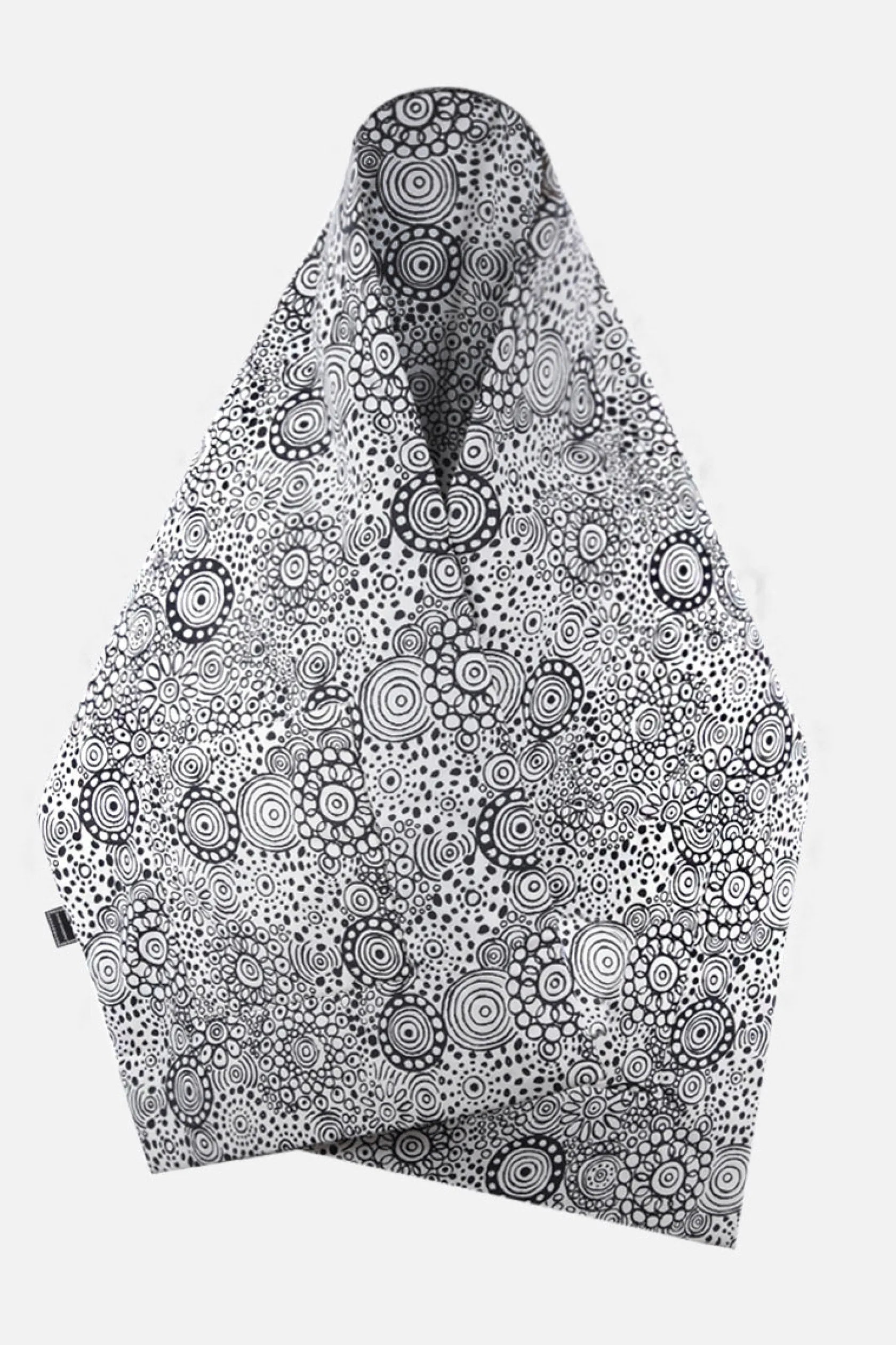 Accessori Da Indossare>10 CORSO COMO stola imbottita in nylon stampa grafica Nero