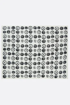 Lifestyle>10 CORSO COMO tea towel in lino stampa cerchi signature Bianco