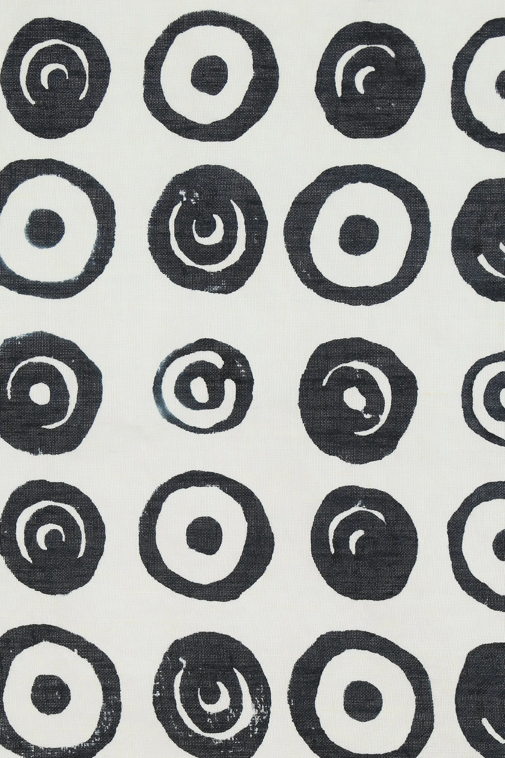 Lifestyle>10 CORSO COMO tea towel in lino stampa cerchi signature Bianco
