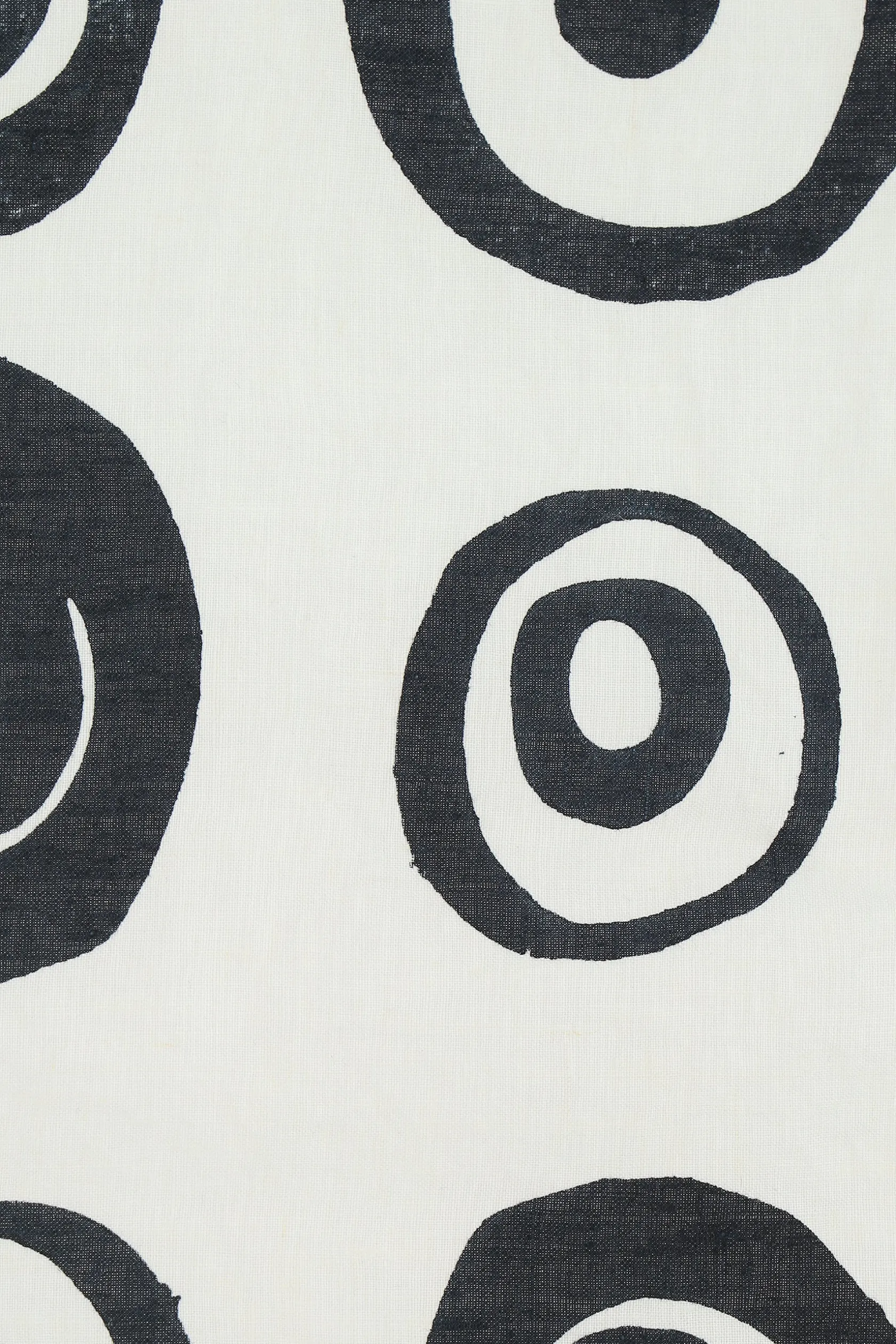 Lifestyle>10 CORSO COMO tea towel in lino stampa cerchi signature Bianco