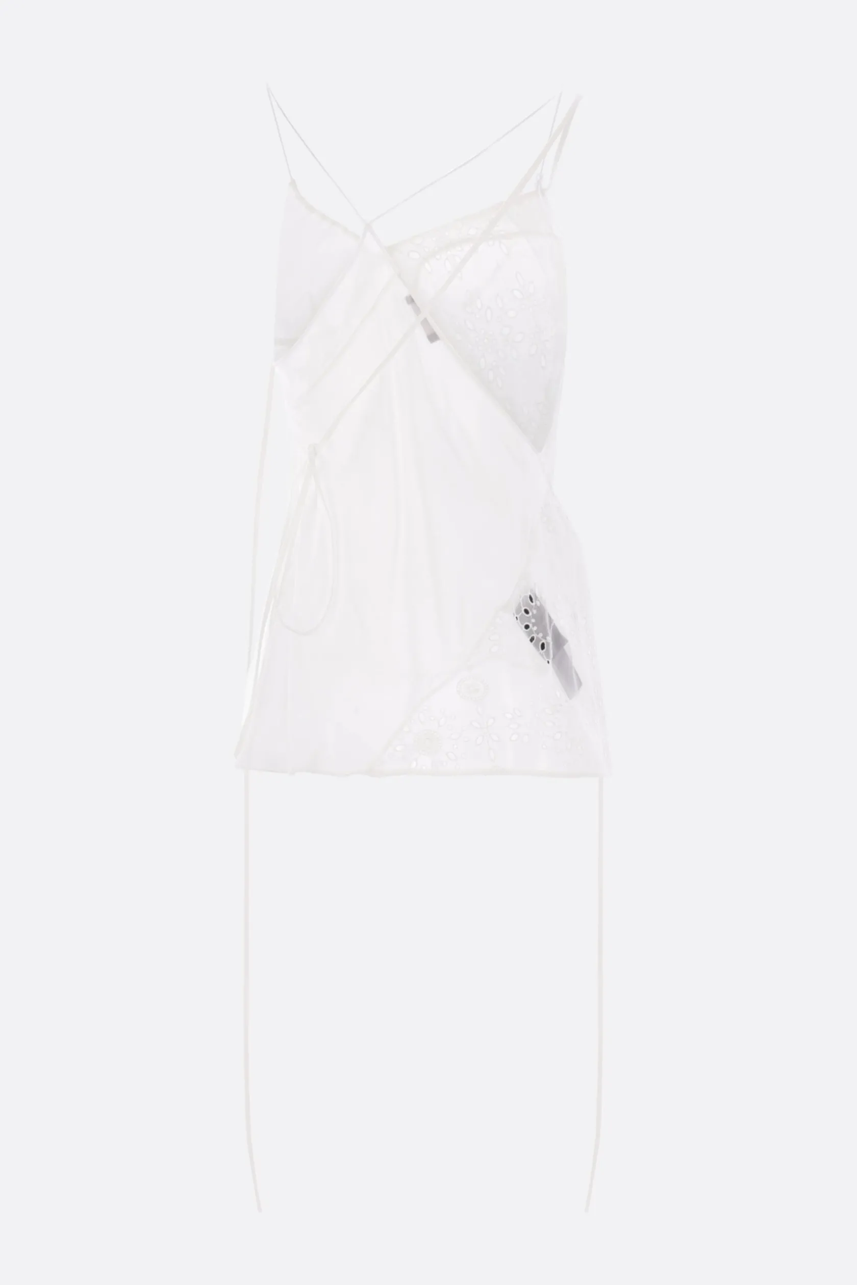 Topwear>ANN DEMEULEMEESTER top asimmetrico Vepa in seta Bianco