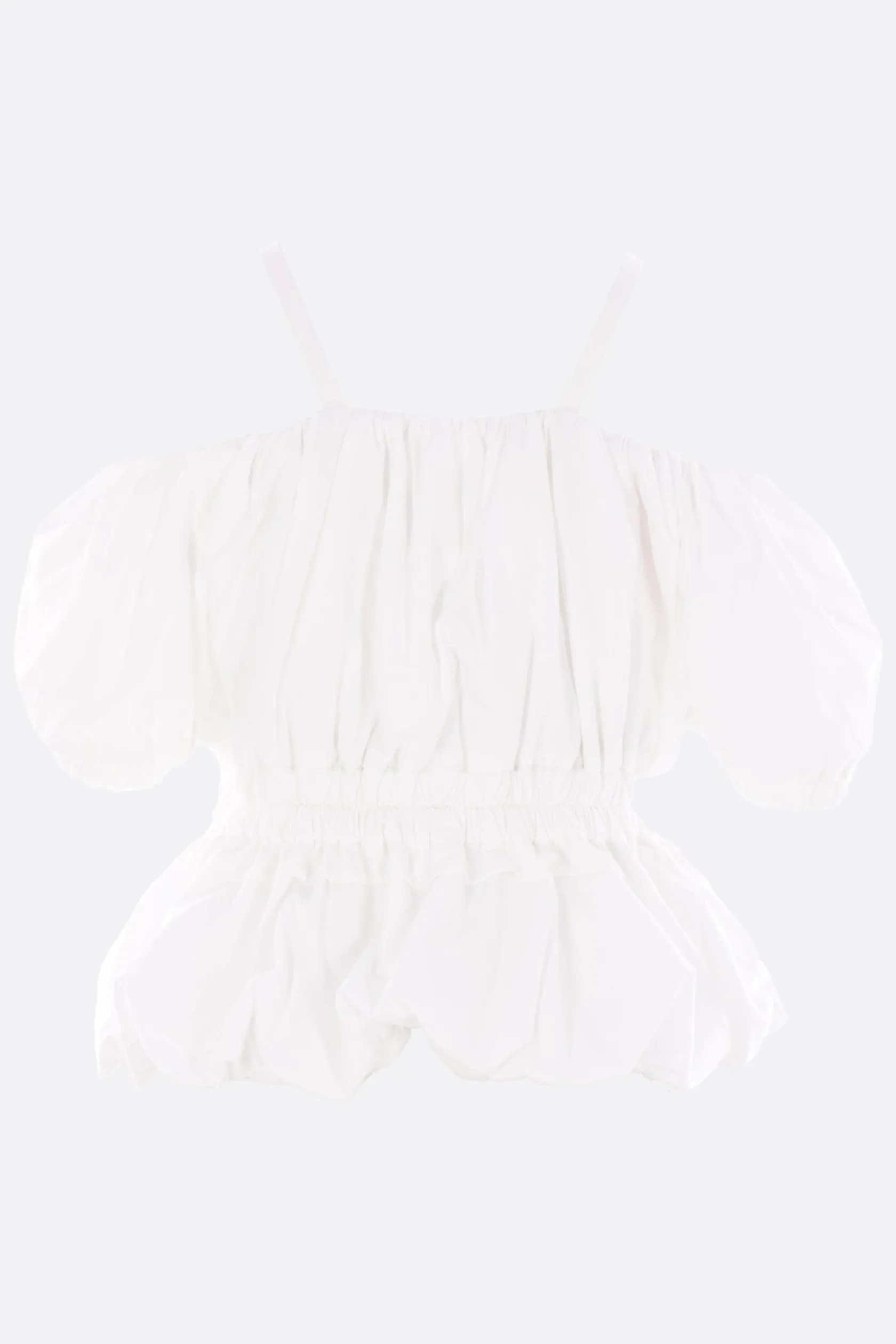 Topwear>NOIR KEI NINOMIYA top balloon in popeline Bianco