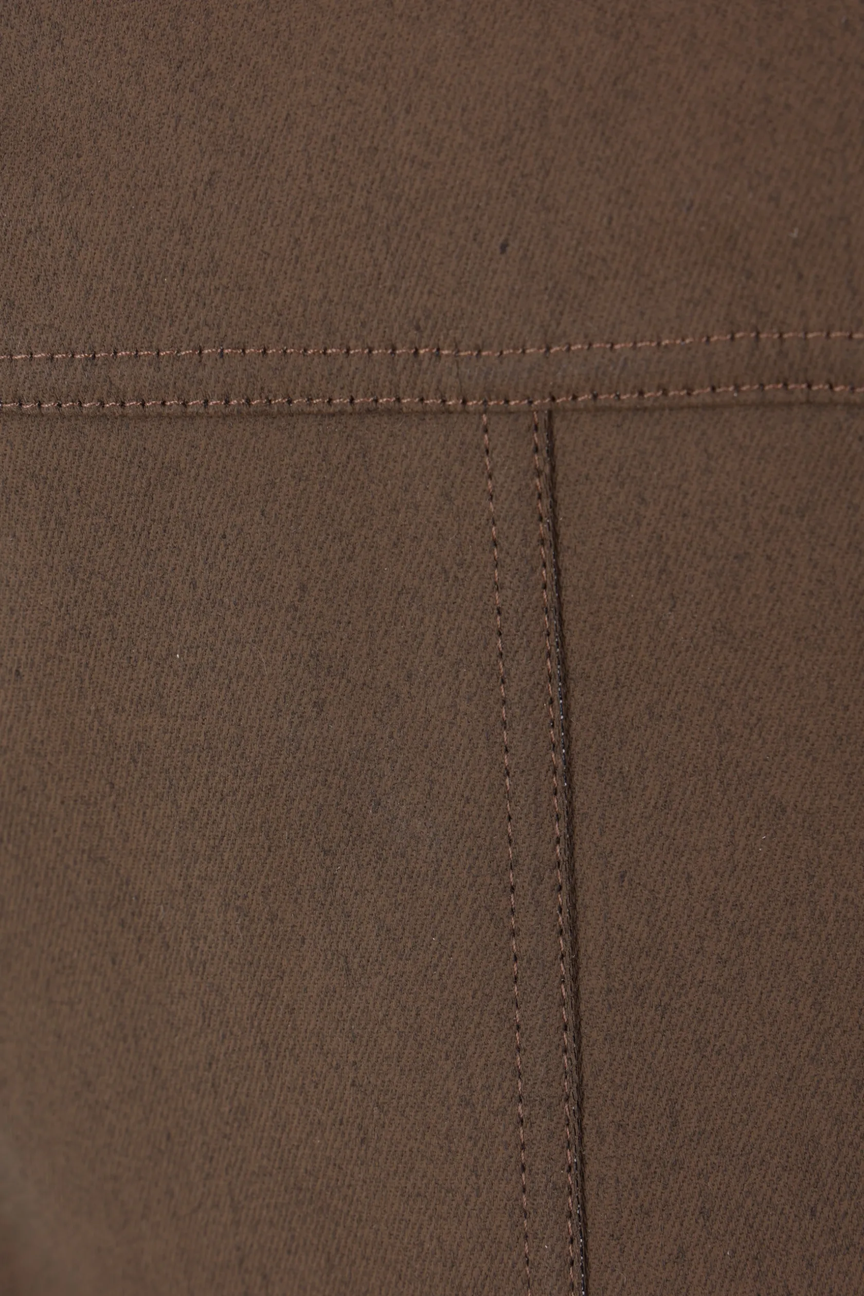 Topwear>RICK OWENS top bustier in denim resinato Marrone