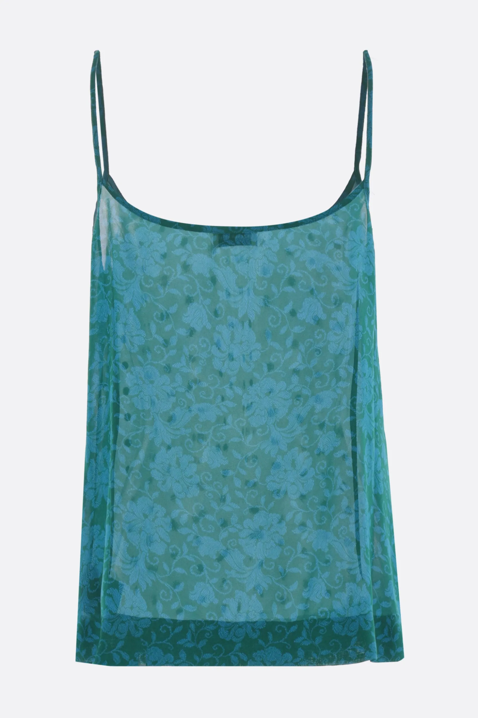 Topwear>DRIES VAN NOTEN top Calipso in viscosa stampata Blu