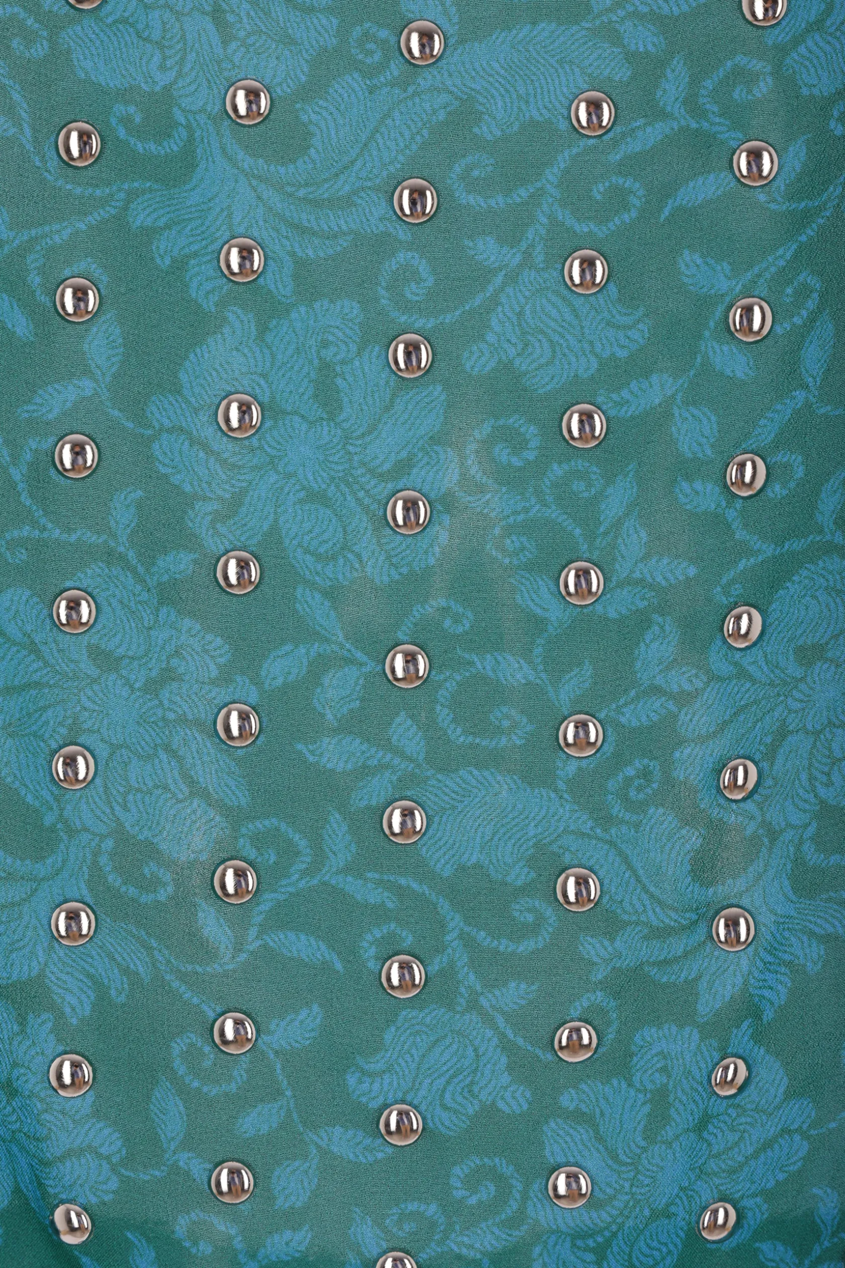 Topwear>DRIES VAN NOTEN top Calipso in viscosa stampata Blu