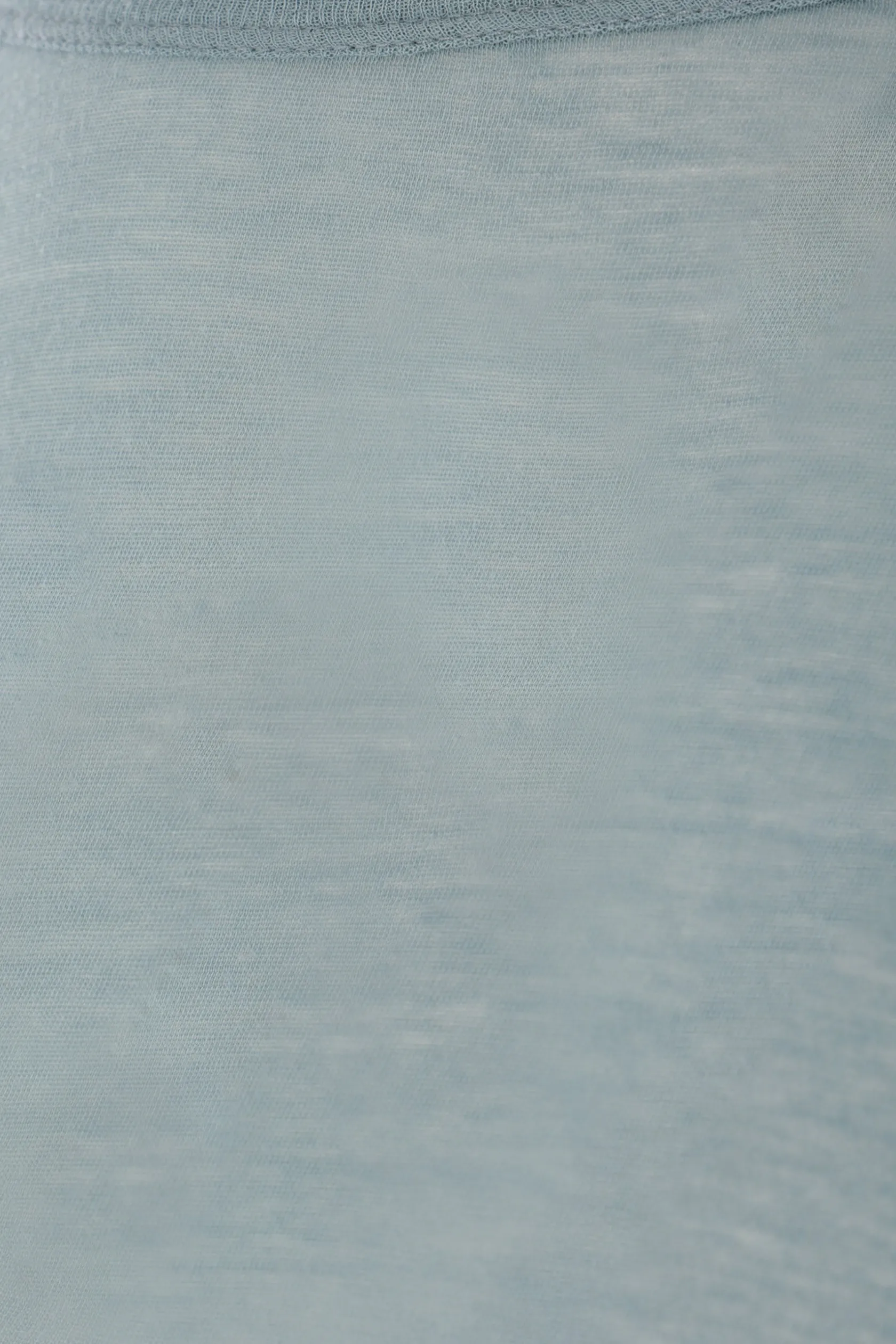 Topwear>RICK OWENS top cropped a maniche lunghe in jersey Blu