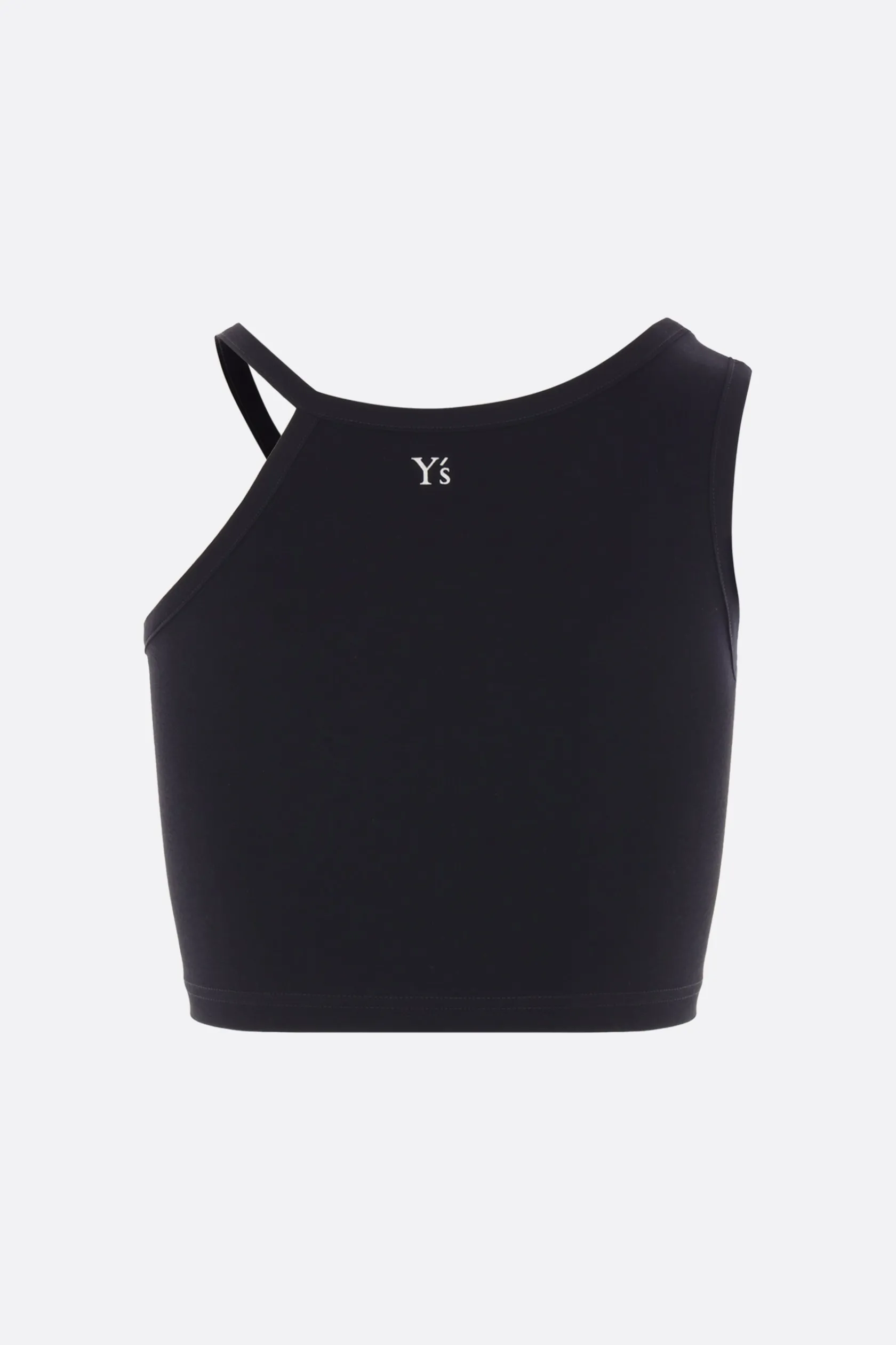 Topwear>Y'S top cropped in jersey Nero
