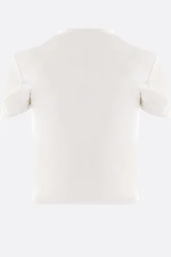 Topwear>CHRISTOPHER ESBER top cropped Open Twist in lycra Bianco