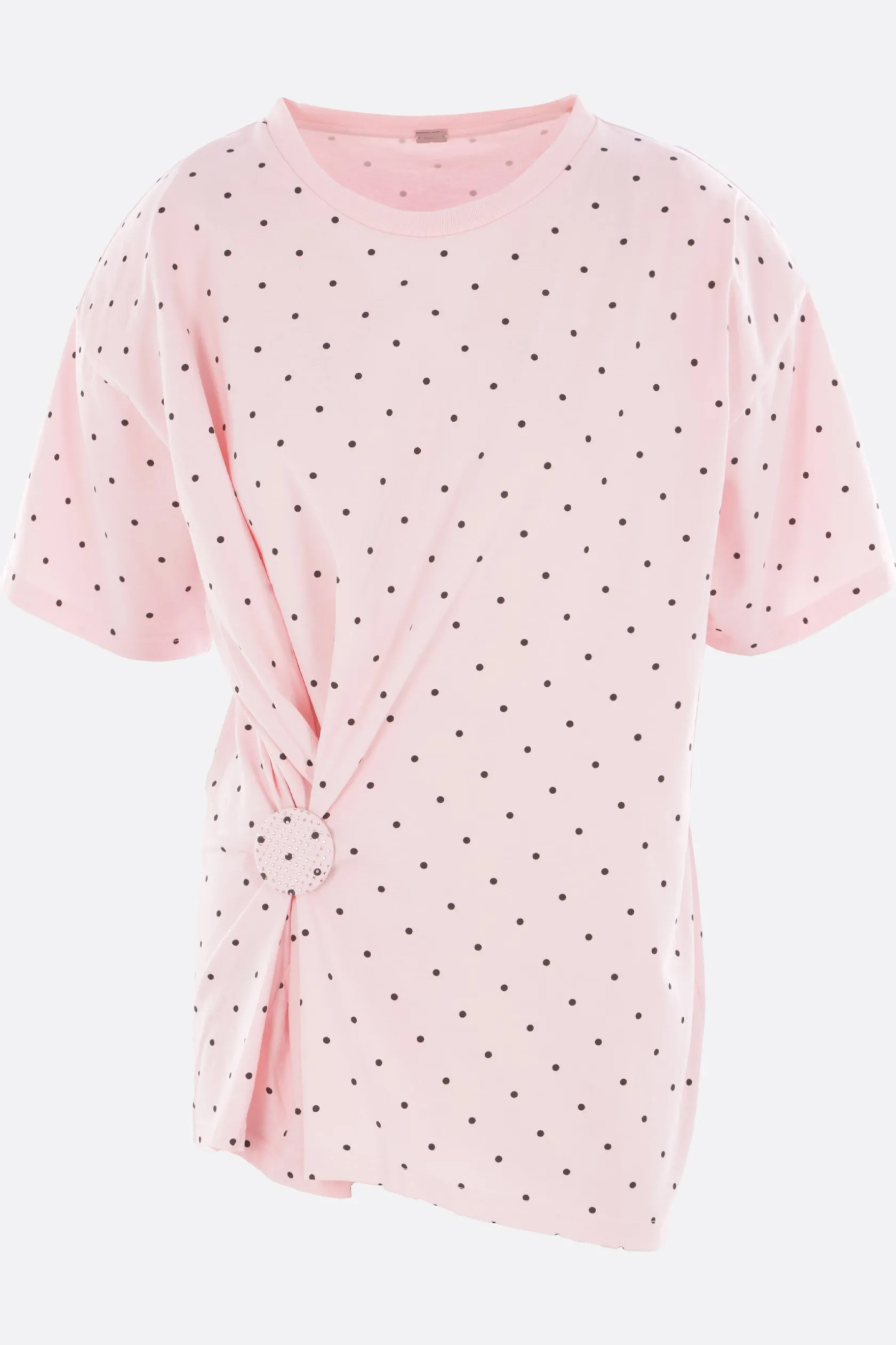 Topwear>ALL IN top in jersey di cotone a pois Rosa