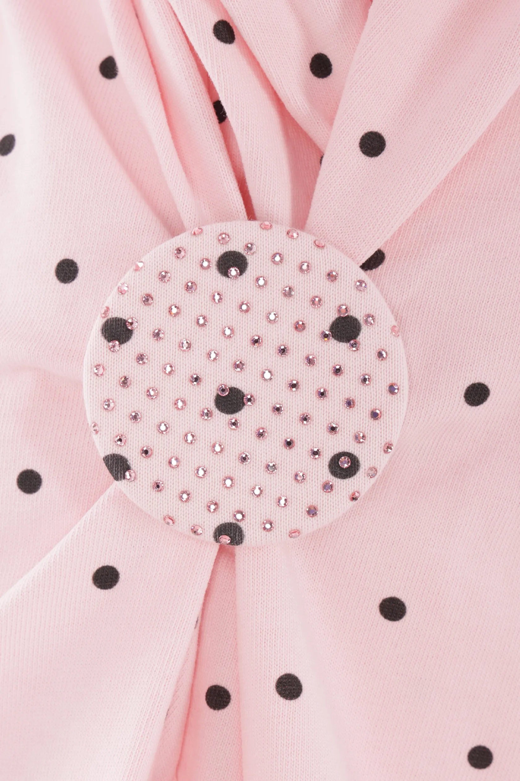 Topwear>ALL IN top in jersey di cotone a pois Rosa