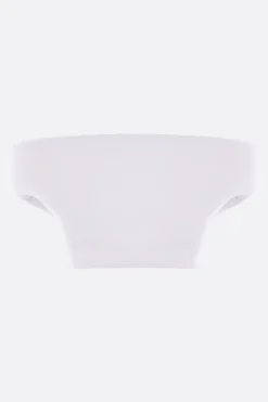 Topwear>DURAN LANTINK top off-the shoulder in jersey imbottito Bianco
